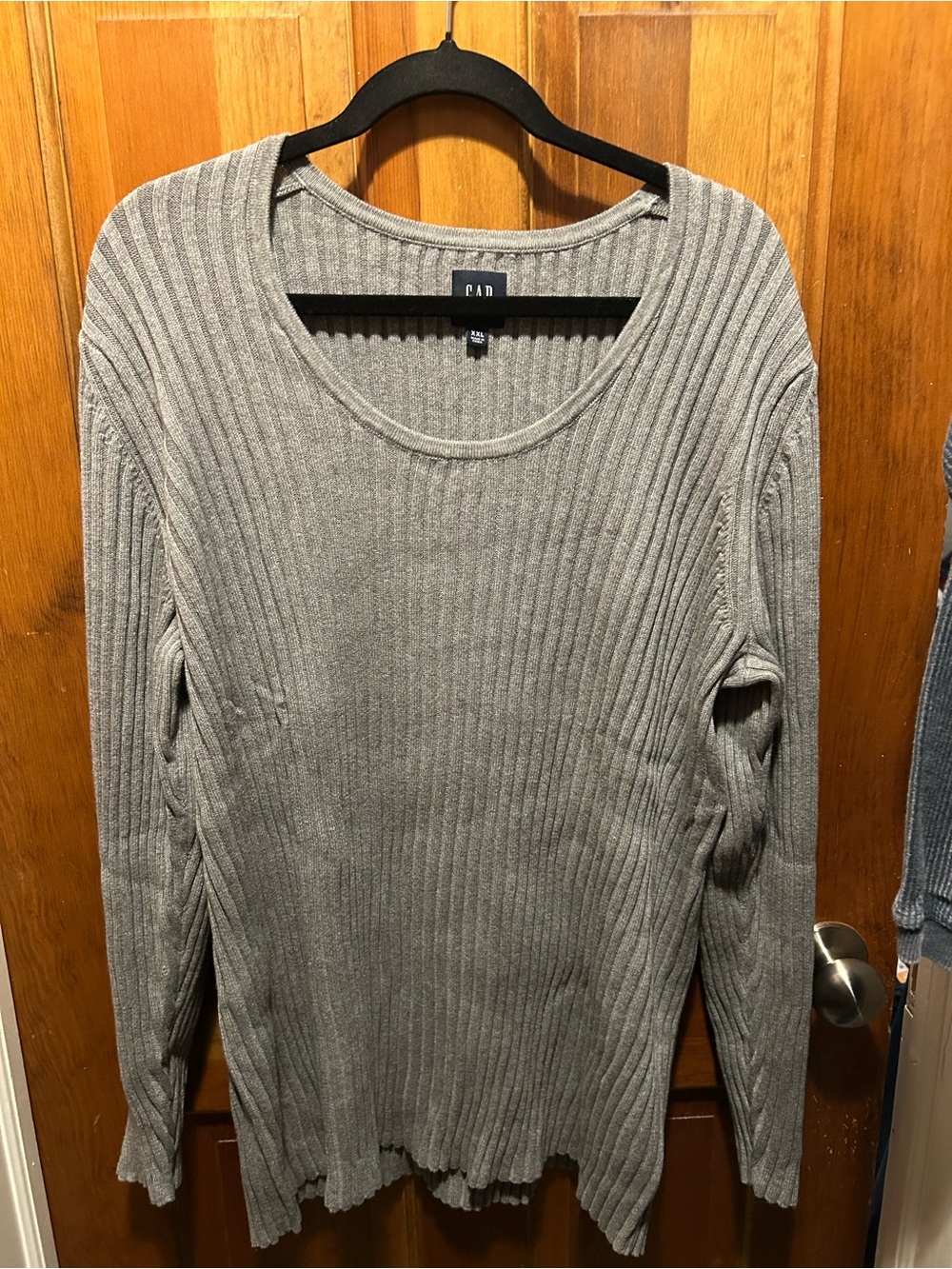 GAP Maternity Ribbed Long Sleeve Sweater — Light Gray